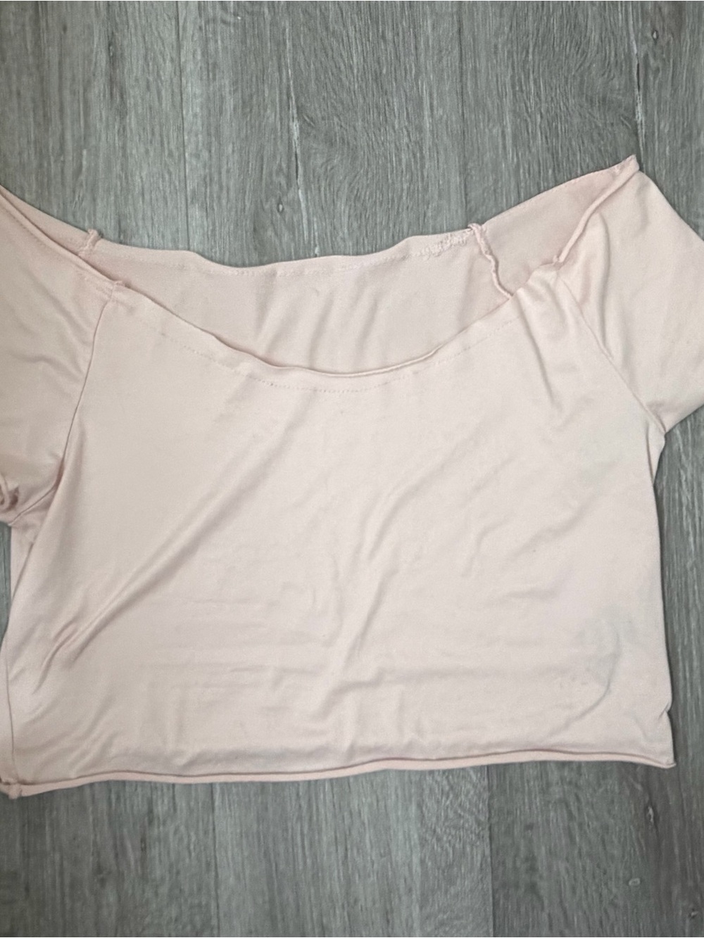 Women’s Light Pink Off-Shoulder Top